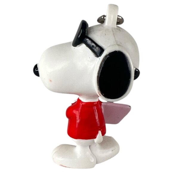 Vintage Joe Cool Snoopy Keychain Valentines Day Black Sunglasses Heart Envelope - Picture 3 of 6